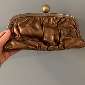 Nicole Miller Bronze Clutch Purse